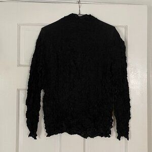 Issey Miyake Black Mock Turtleneck Medium
